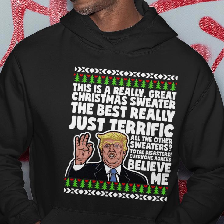 Funny Donald Trump Ugly Christmas Sweater Parody Speech Gift Hoodie Unique Gifts