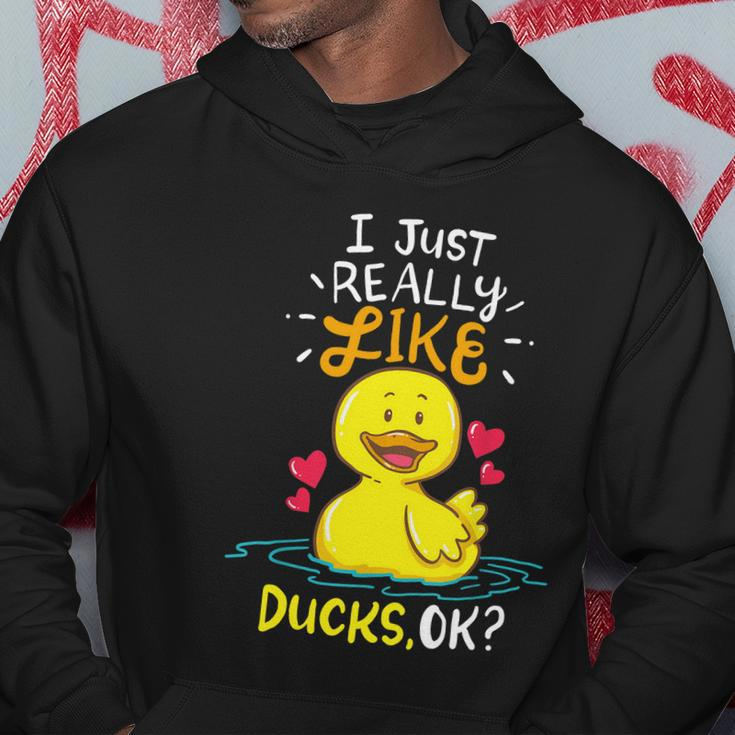 Funny Duck Ducks Rubber Gift Hoodie Unique Gifts