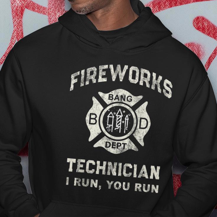 Funny Fireworks Technician Firefighter America Hoodie Unique Gifts