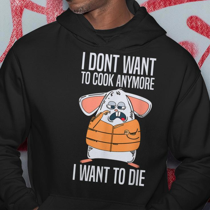 Funny I Dont Want To Cook Anymore I Want To Die Funny Mouse Hoodie Personalized Gifts