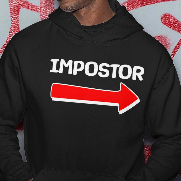 Funny Impostor Arrow -Among Us Hoodie Unique Gifts