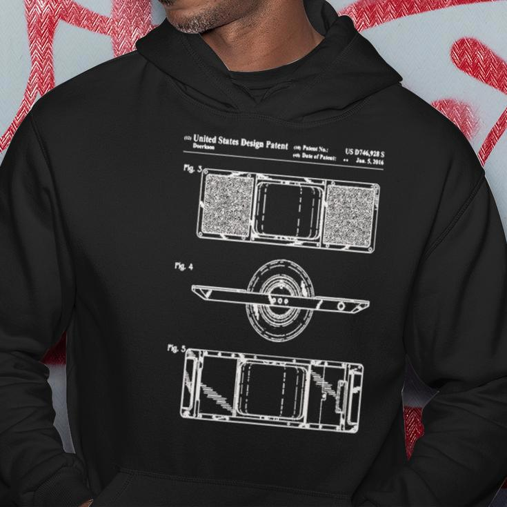 Funny Onewheel Retro Vintage Onewheel Patent Drawing Hoodie Unique Gifts