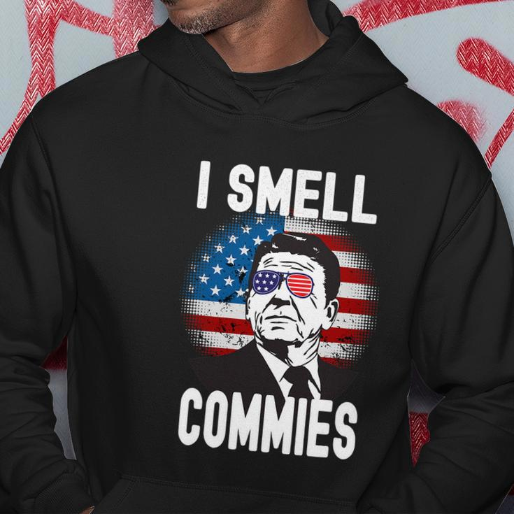 Funny Reagan Political Humor I Smell Commies Reaganomics Hoodie Unique Gifts