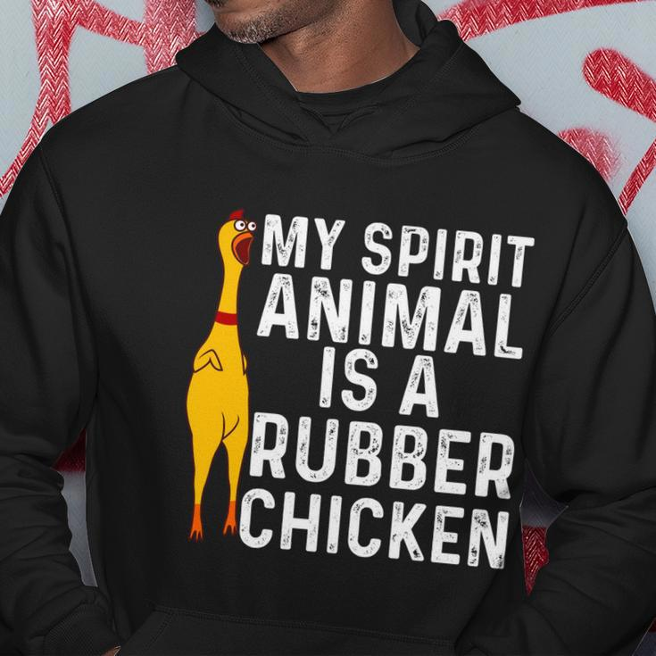 Funny Rubber Chicken Gift Men Women Rubber Chicken Costume Gift Hoodie Unique Gifts