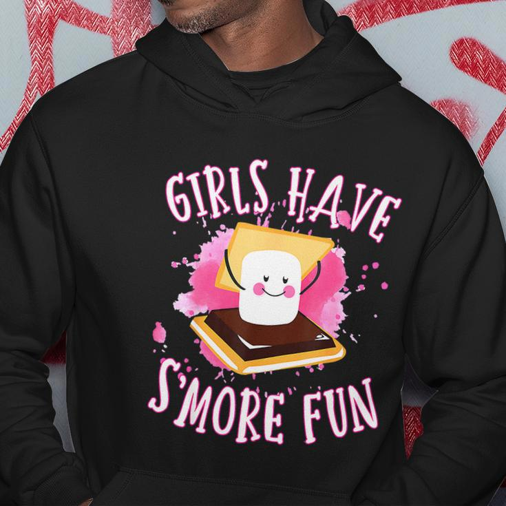 Funny Smores Camping Girls Have Smore Fun Camper Glamping Hoodie Unique Gifts