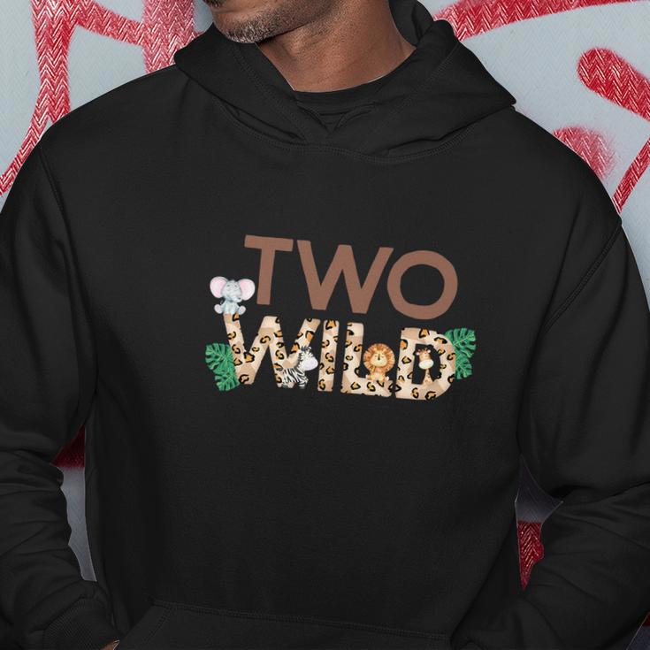 Funny Wild Two Animal Safari 2Nd Birthday V2 Hoodie Unique Gifts