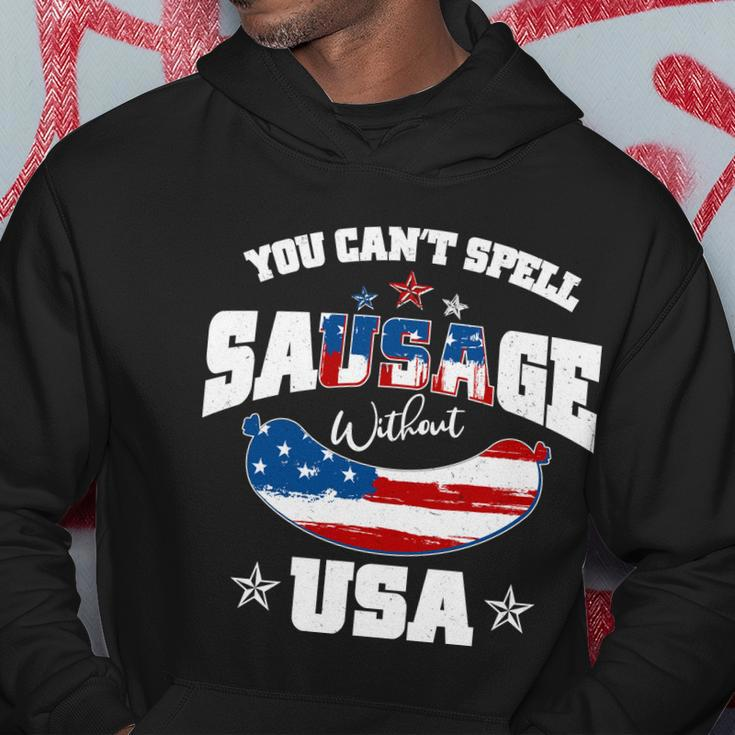 Funny You Cant Spell Sausage Without Usa Hoodie Unique Gifts