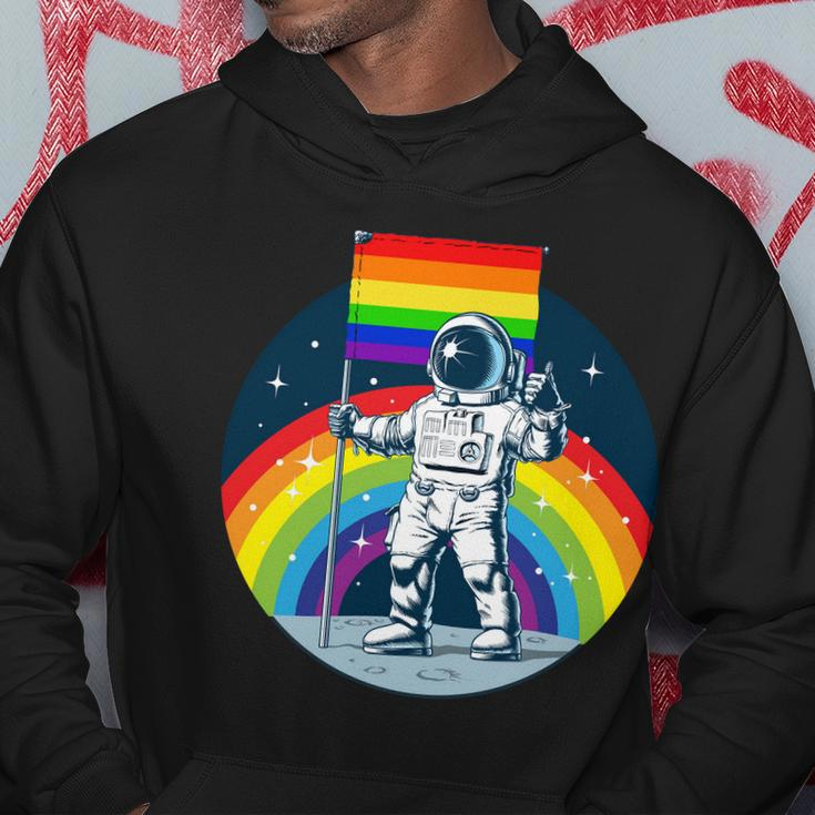 Gay Pride Astronaut Lgbt Moon Landing Hoodie Unique Gifts