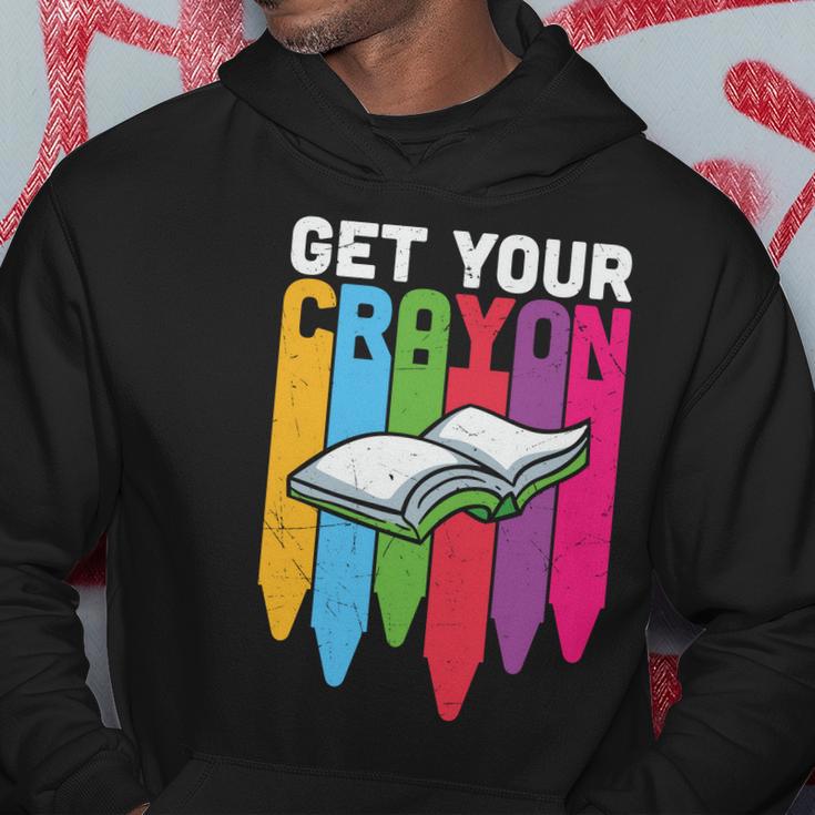 Get Your Cray On Back To School Student Teacher Graphic Shirt For Kids Teacher Hoodie Unique Gifts