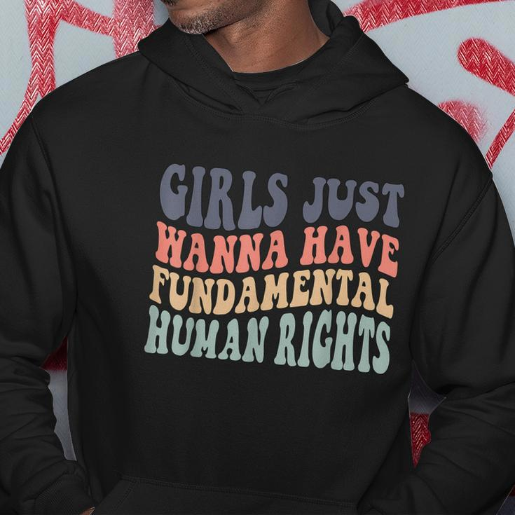 Girls Just Wanna Have Fundamental Rights Feminist Hoodie Unique Gifts