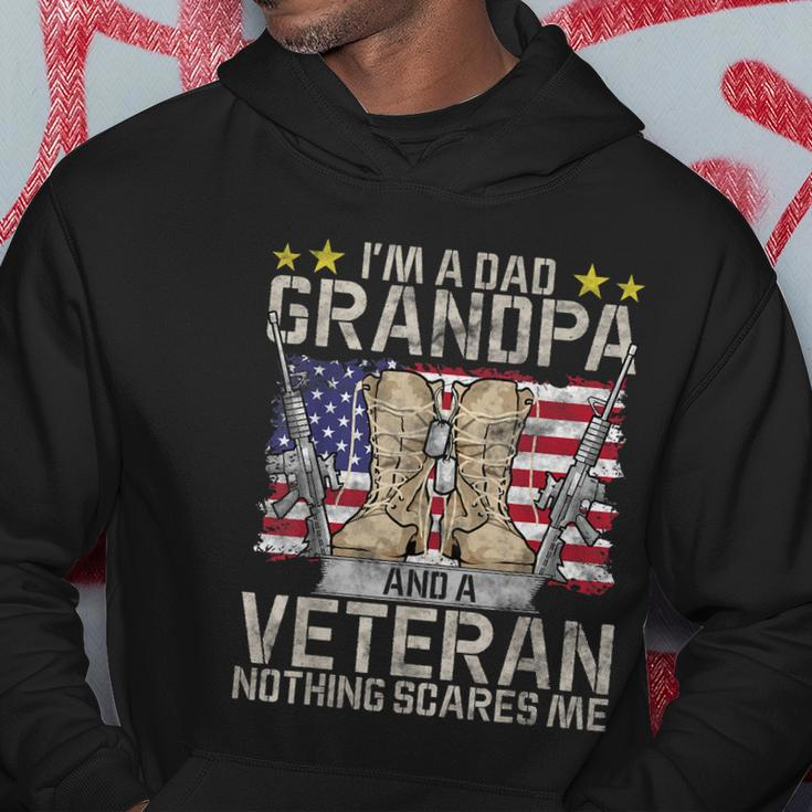 Grandpa Shirts For Men Fathers Day Im A Dad Grandpa Veteran Men Hoodie Personalized Gifts