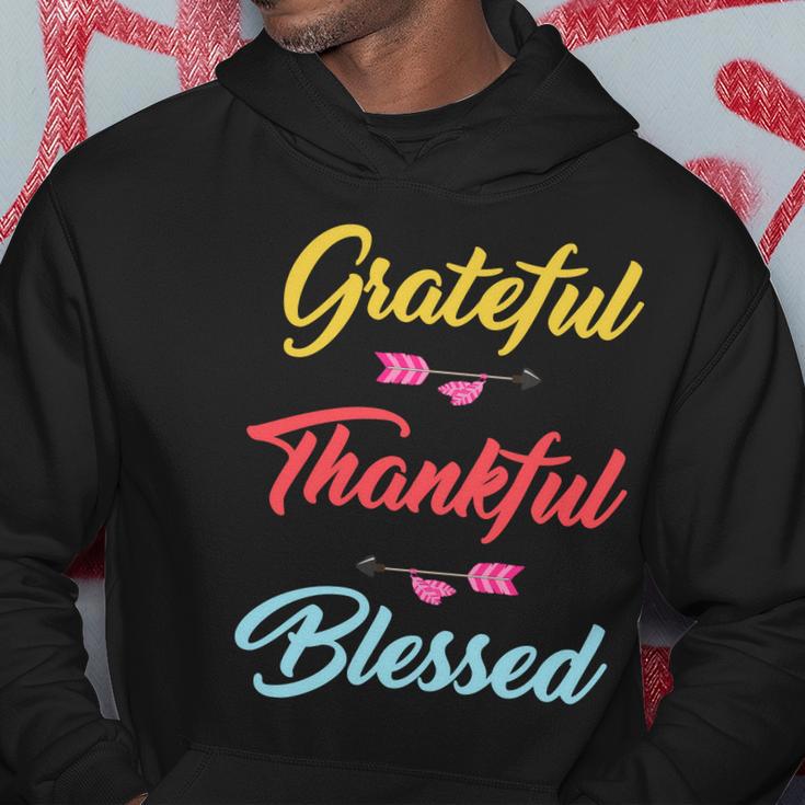 Grateful Thankful Blessed V2 Hoodie Unique Gifts