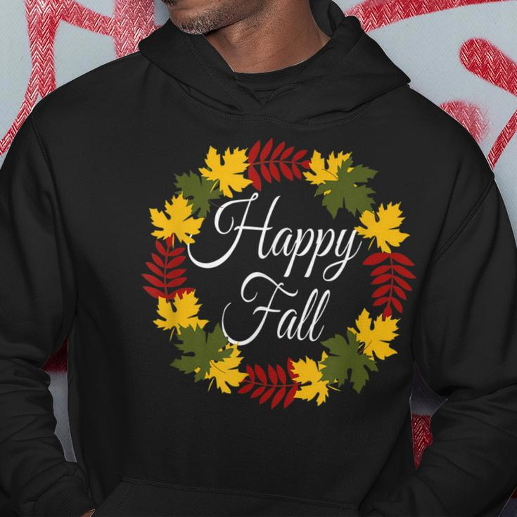 Happy Fall Leaves Cute Autumn Funny Halloween Holiday Women Hoodie Funny Gifts