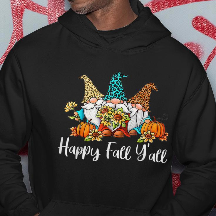 Happy Fall Yall Tshirt Gnome Leopard Pumpkin Autumn Gnomes Men Hoodie Personalized Gifts