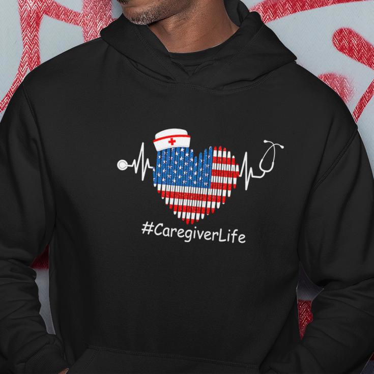 Heartbeat Patriotic Funny 4Th Of July Hoodie Unique Gifts