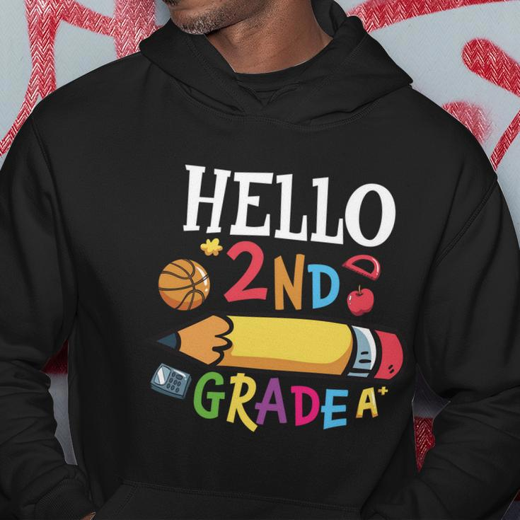 Hello 2Nd Grade Pencil Back To School Hoodie Unique Gifts