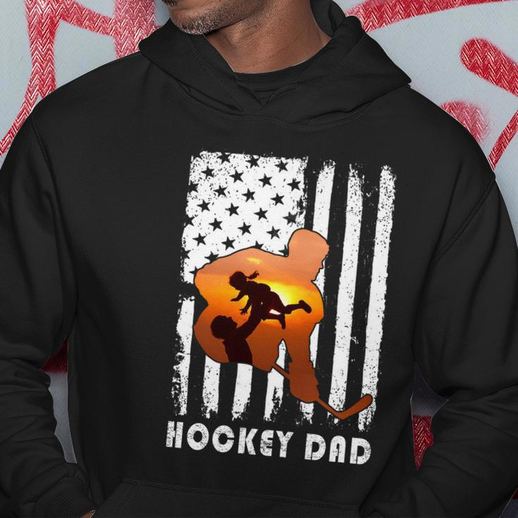 Hockey Dad Father And Kid Family Hockey Lover Hoodie Unique Gifts
