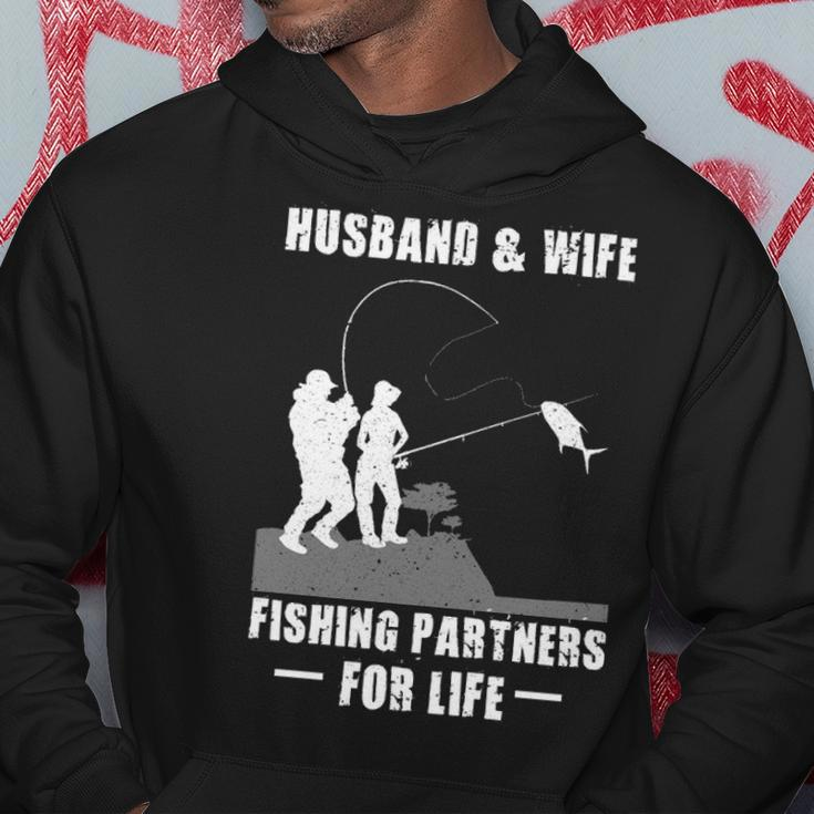Husband And Wife - Fishing Partners Hoodie Funny Gifts