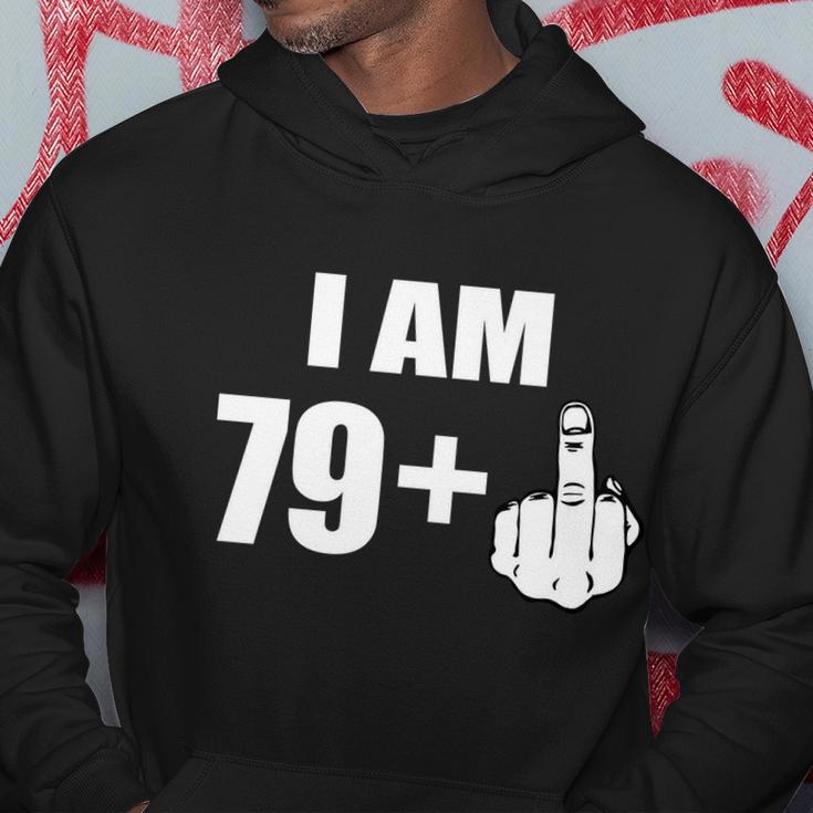 I Am 80 Middle Finger 80Th Birthday Gift Tshirt Hoodie Unique Gifts