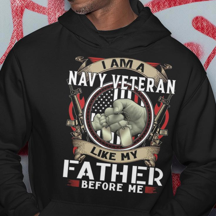 I Am A Navy Veteran Like My Father Before Me Hoodie Unique Gifts