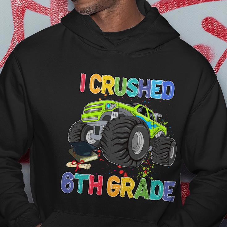 I Crushed 6Th Grade Monter Truck Back To School Hoodie Unique Gifts