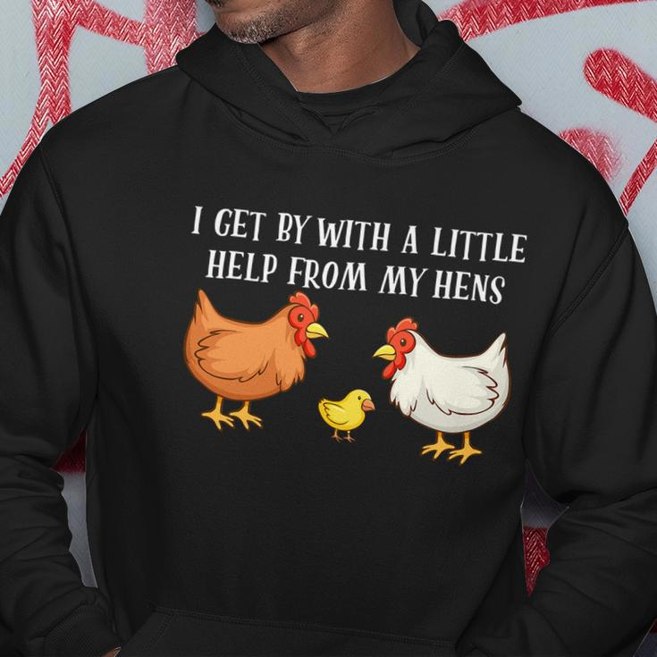 I Get By With A Little Help From My Hens Chicken Lovers Tshirt Hoodie Unique Gifts
