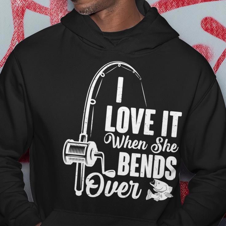 I Love It When She Bends Over Fishing Joke Tshirt Hoodie Unique Gifts