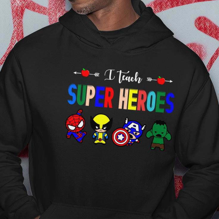 I Teacher Super Heroes Cute Superhero Characters Tshirt Hoodie Unique Gifts