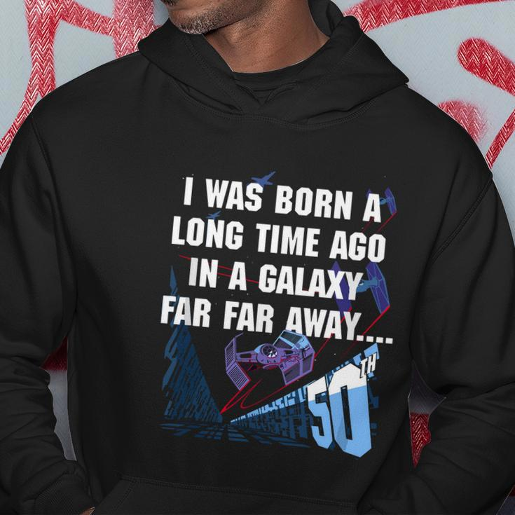I Was Born A Long Time Ago 50Th Birthday Portrait Graphic Design Printed Casual Daily Basic Hoodie Personalized Gifts