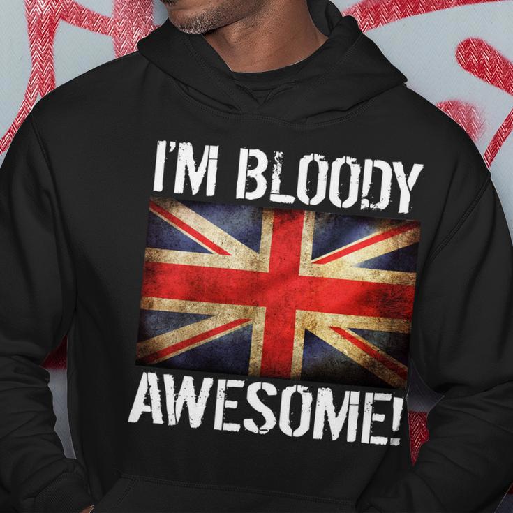 Im Bloody Awesome British Union Jack Flag Hoodie Unique Gifts