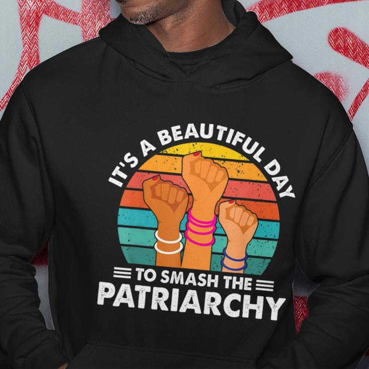 Its A Beautiful Day To Smash The Patriarchy Feminism Women Hoodie Unique Gifts