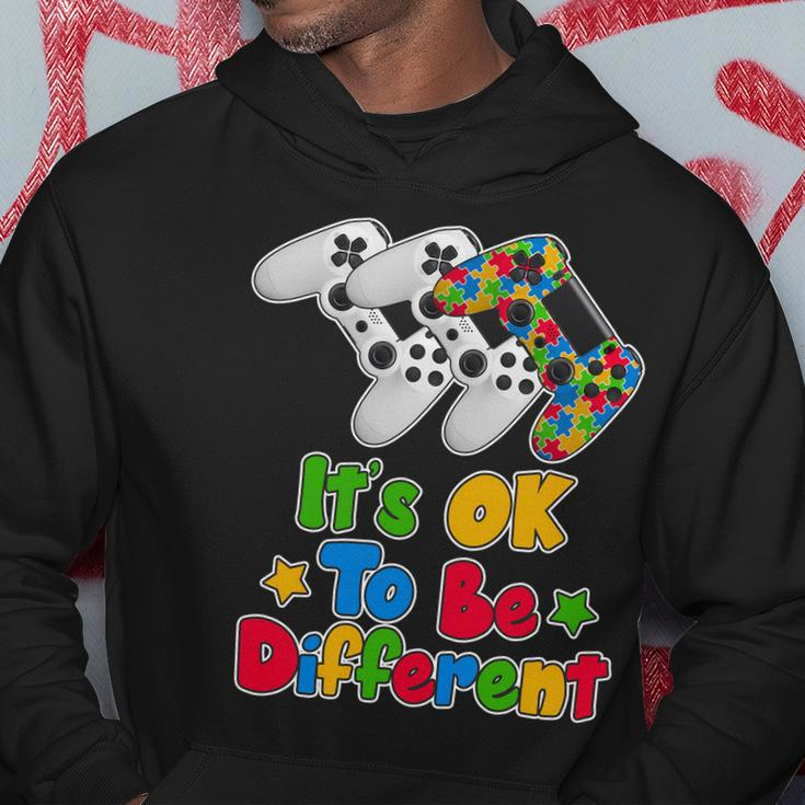 Its Ok To Be Different Autism Awareness Video Gamer Hoodie Unique Gifts