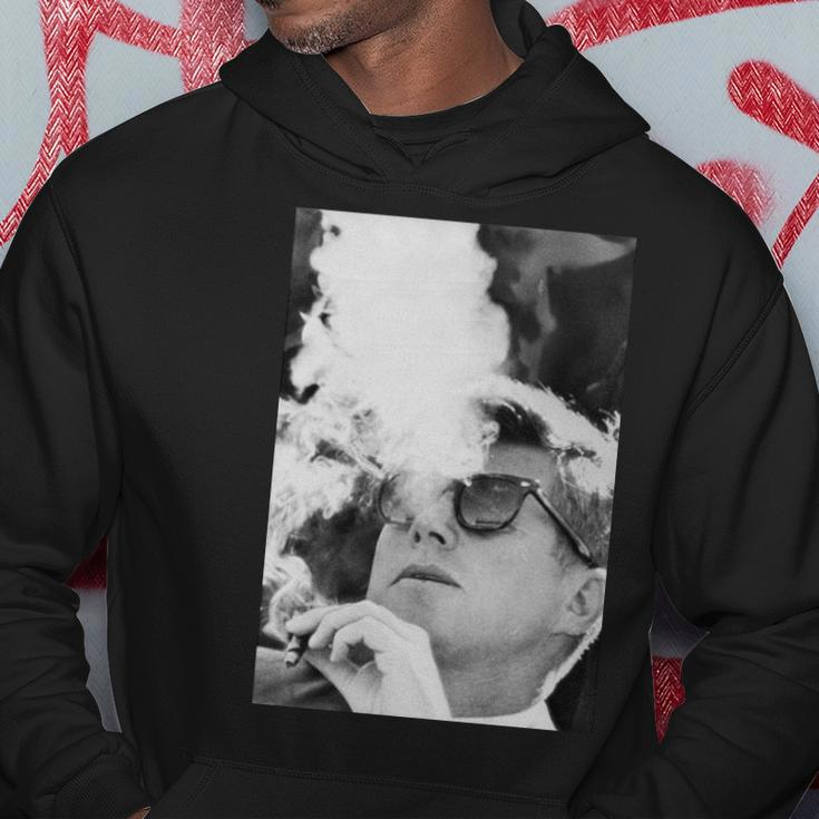 Jfk Smoking With Shades John F Kennedy President Hoodie Unique Gifts