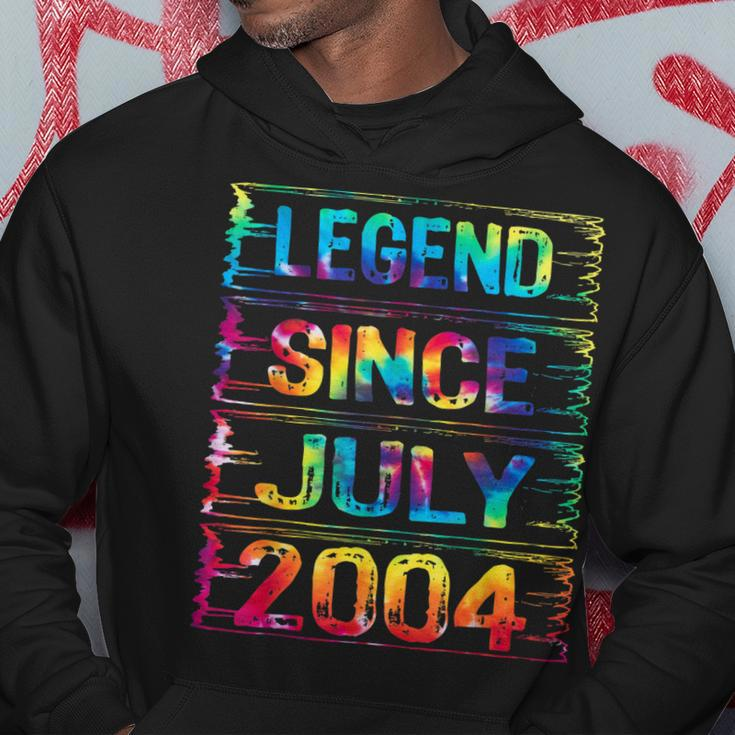 July 18 Years Old Since 2004 18Th Birthday Gifts Tie Dye Hoodie Funny Gifts