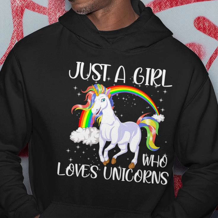 Just A Girl Who Loves Unicornsjust A Girl Who Loves Unicorns Hoodie Personalized Gifts