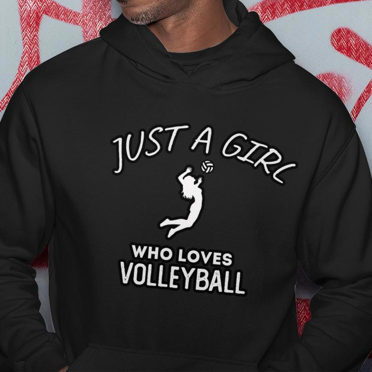 Just A Girl Who Loves Volleyball Hoodie Unique Gifts