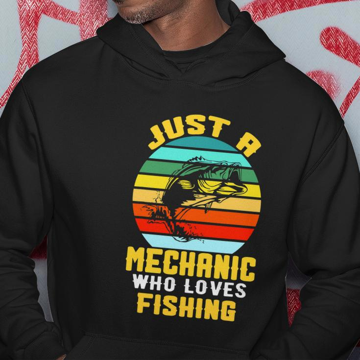 Just A Mechanic Fishing Funny Hoodie Unique Gifts