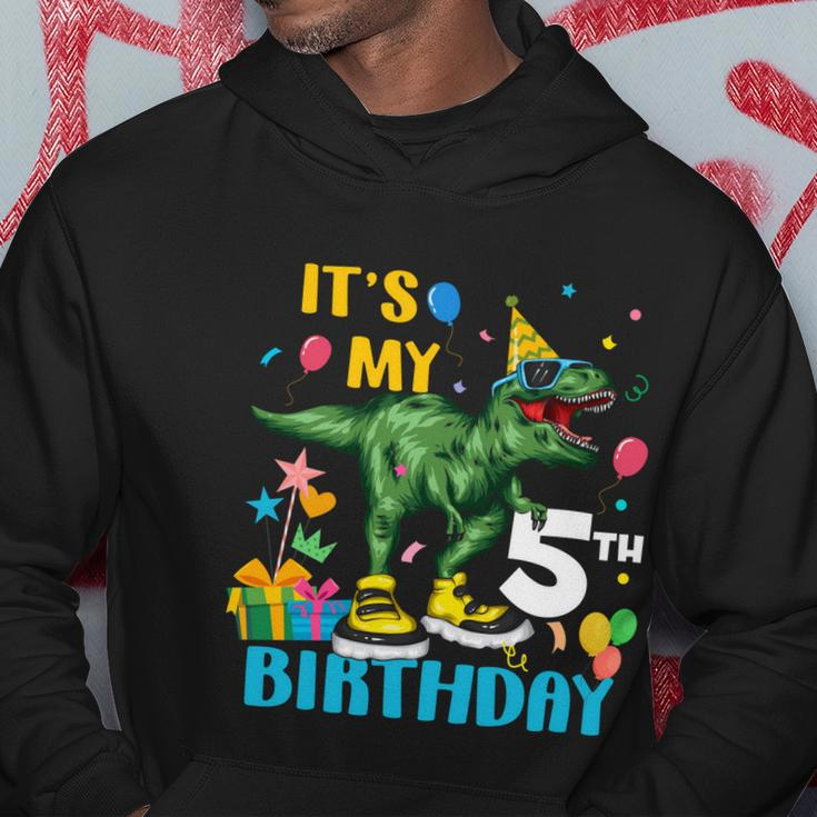 Kids Boys Its My 5Th Birthday Happy 5 Year Trex Tshirt Hoodie Unique Gifts