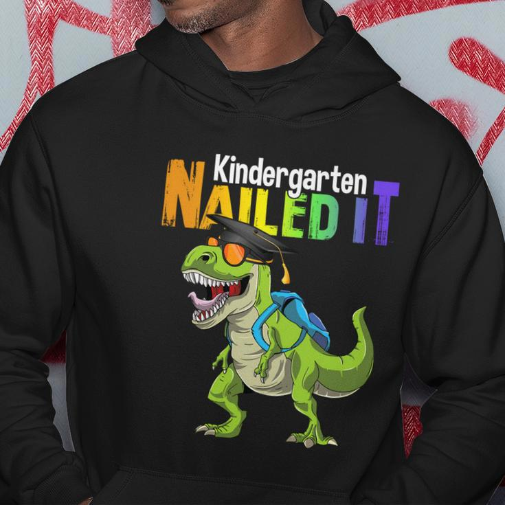 Kindergarten Nailed It Graduation Class Of 2022 Dinosaur Funny Gift Hoodie Unique Gifts