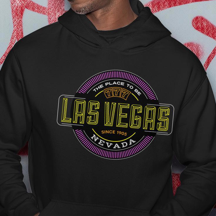 Las Vegas Retro Neon Logo Hoodie Unique Gifts