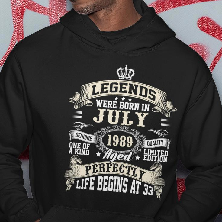 Legends Were Born In July 1989 Vintage 33Rd Birthday Gift For Men & Women Hoodie Unique Gifts