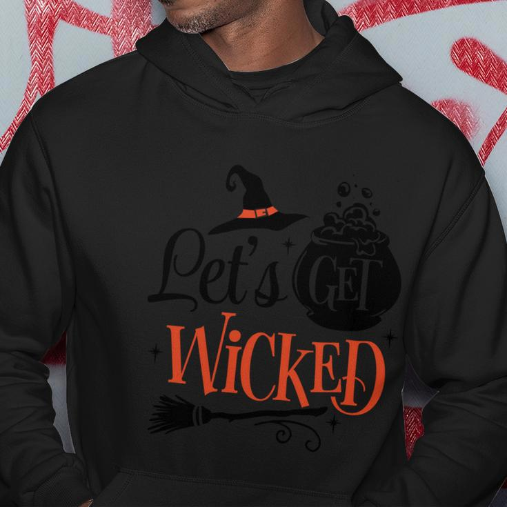 Lets Get Wicked Halloween Quote Hoodie Unique Gifts