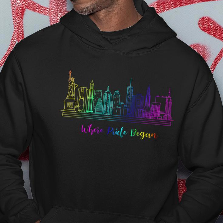 Lgbt Where Pride Began New York Skyline Hoodie Unique Gifts