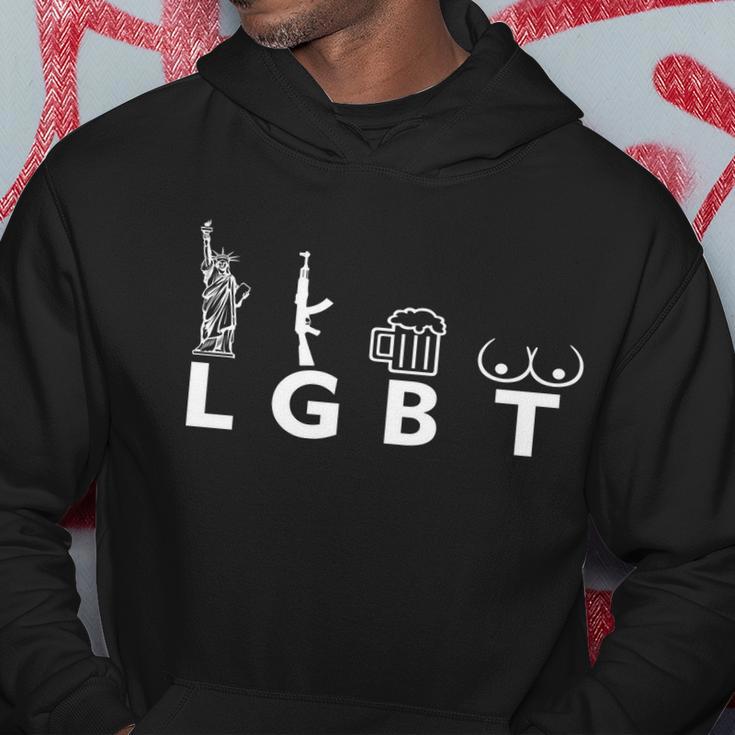 Lgtb Lady Liberty Guns Beer Tits Funny V2 Hoodie Unique Gifts