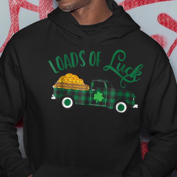 Loads Of Luck St Pattys Day Vintage Pickup Truck Men Hoodie Personalized Gifts