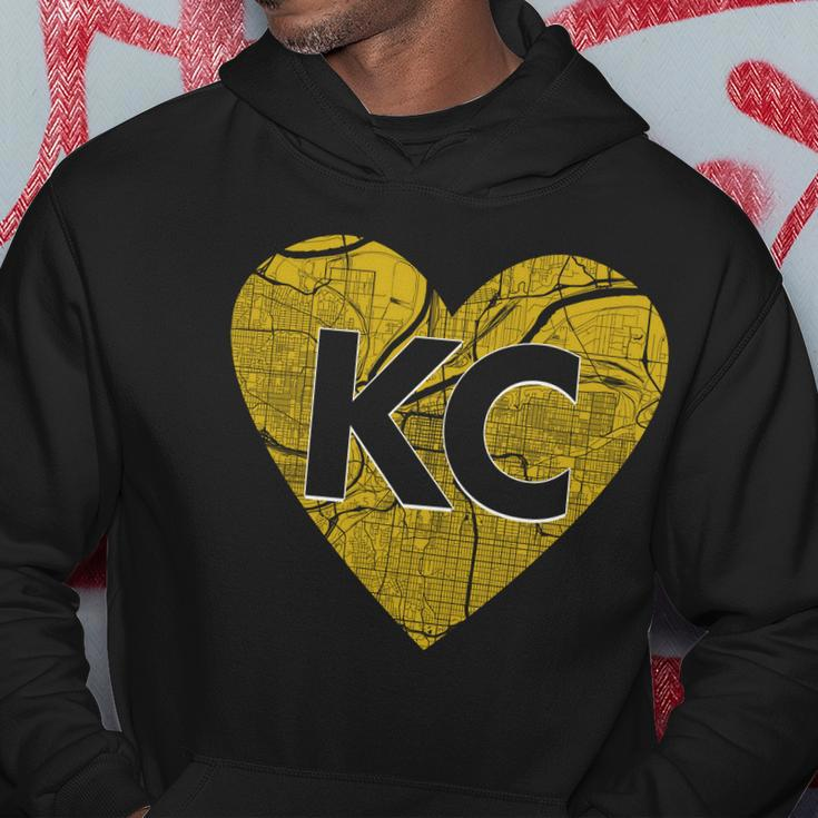 Love Kansas City Football Fan City Map Hoodie Unique Gifts