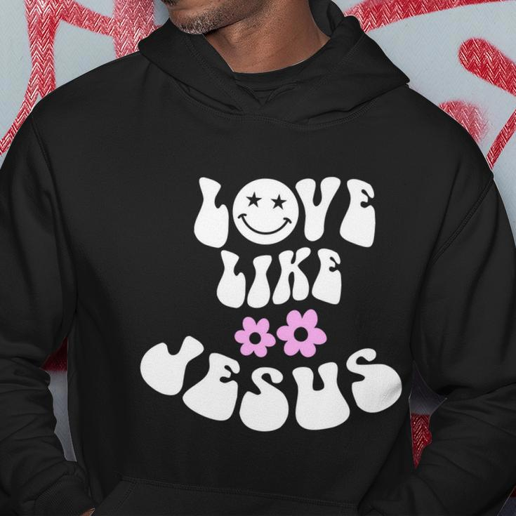 Love Like Jesus Religious God Christian Words Great Gift Hoodie Unique Gifts