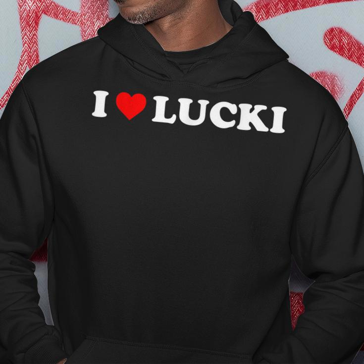 I Love Lucki Heart Lucki Men Hoodie Personalized Gifts