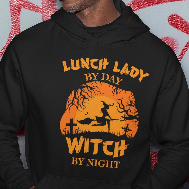 Lunch Lady By Day Witch By Night Halloween Quote Hoodie Unique Gifts