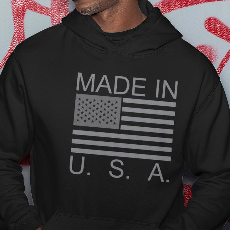 Made In Usa American Flag Grey Hoodie Unique Gifts
